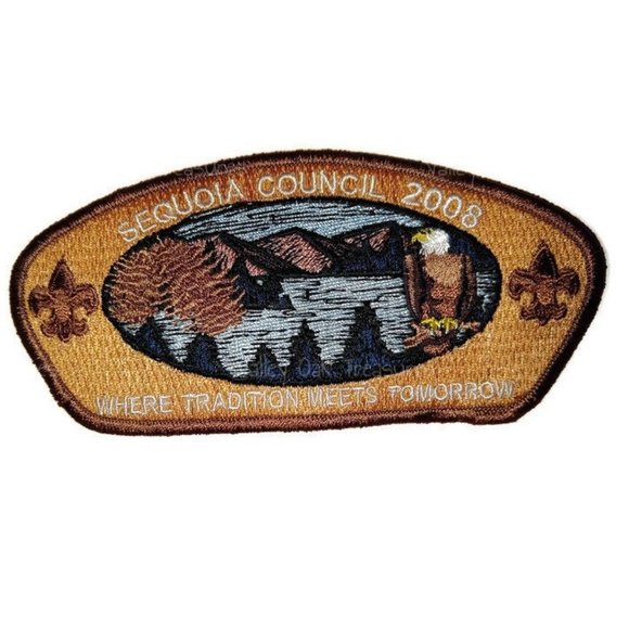 Limited Edition 2008 Sequoia Council BSA Friends of Scouting Shoulder Patch - Picture 1 of 2